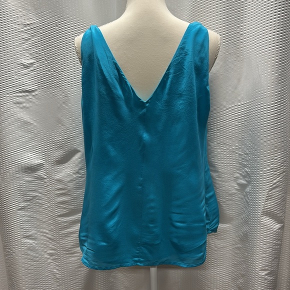 Banana Republic Teal Silk Twist Strap Cami Size 14 - Picture 3 of 5
